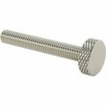 Bsc Preferred Knurled-Head Thumb Screw Stainless Steel Low-Profile 5/16-18 Thread 2-1/4 Long 3/4 Diameter Head 91746A445